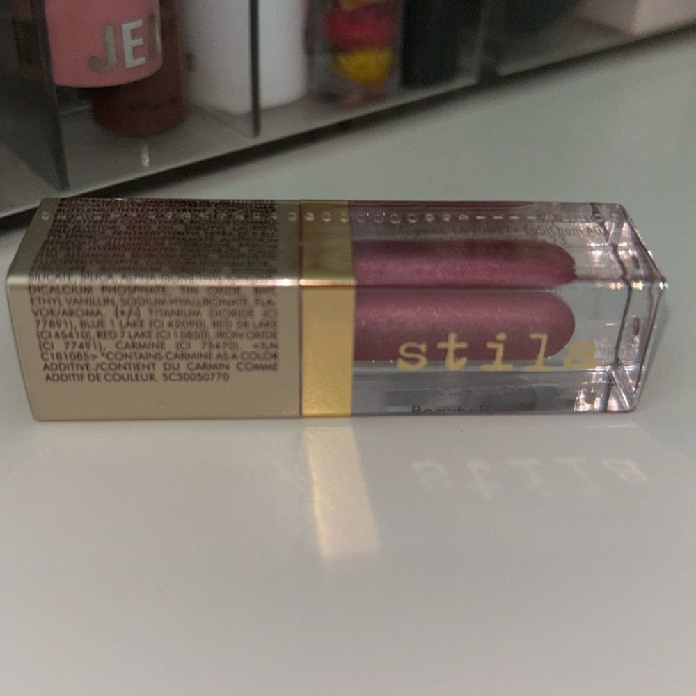 NWT MINIATURE STILA BEAUTY BOSS HOLOGRAPHIC LIP GLOSS: SYNERGY!
